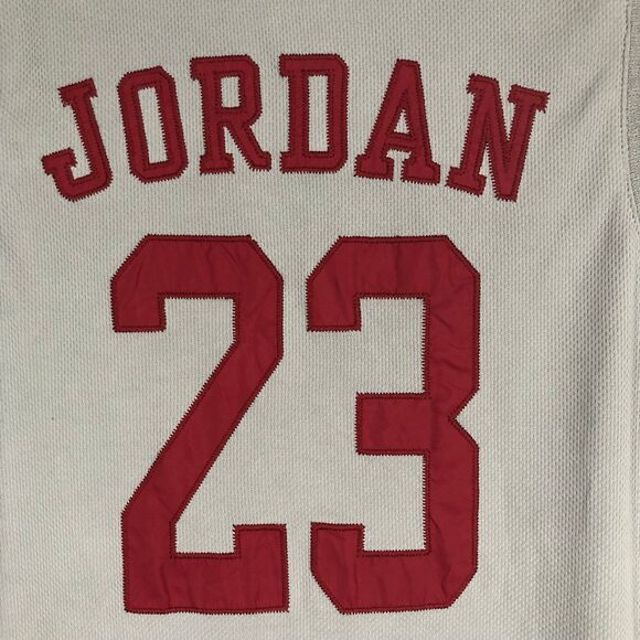 Vintage Youth Boy Air Jordan Basketball Jersey, Red Embroidery, Sportswear SZ XL - Picture 4 of 10